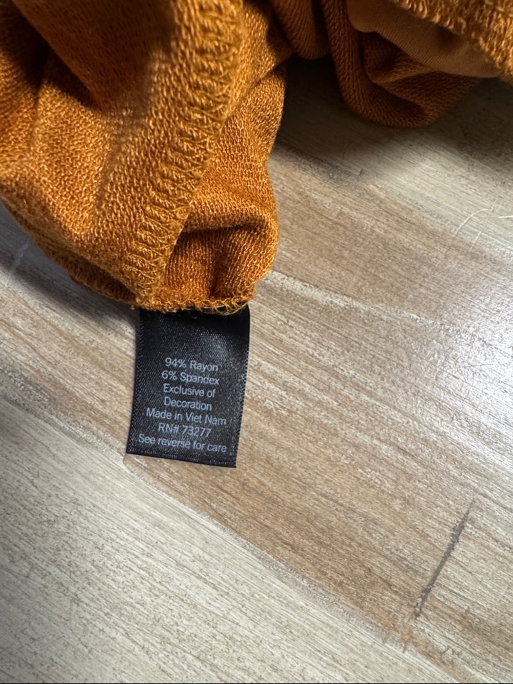 NWOT Simply Vera Vera Wang Casual Pants Burn Orange Size XXL - Picture 7 of 7